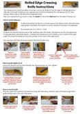 Rolled Edge Creasing Knife -OLFA® Ratchet-Lock